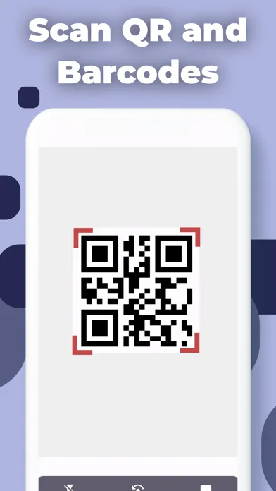 Screenshot illustrating: Instant QR & Barcode Scanning